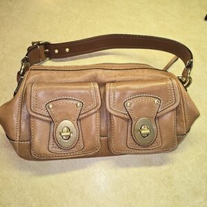 VTG COACH 65th Ann Shoulder Bag Handbag Purse Hobo Tobacco Leather